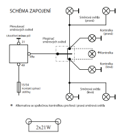 Přerušovač směrovek 6V - 2x21W