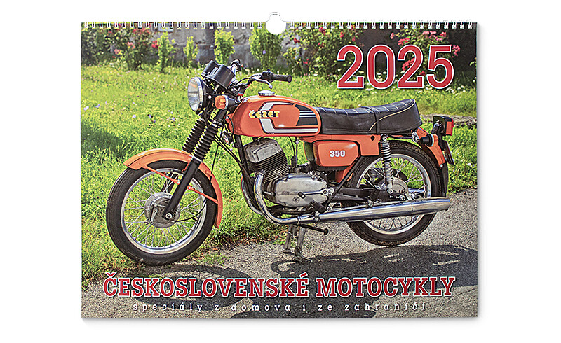 Kalendář České motocykly 2025 - 42x32cm